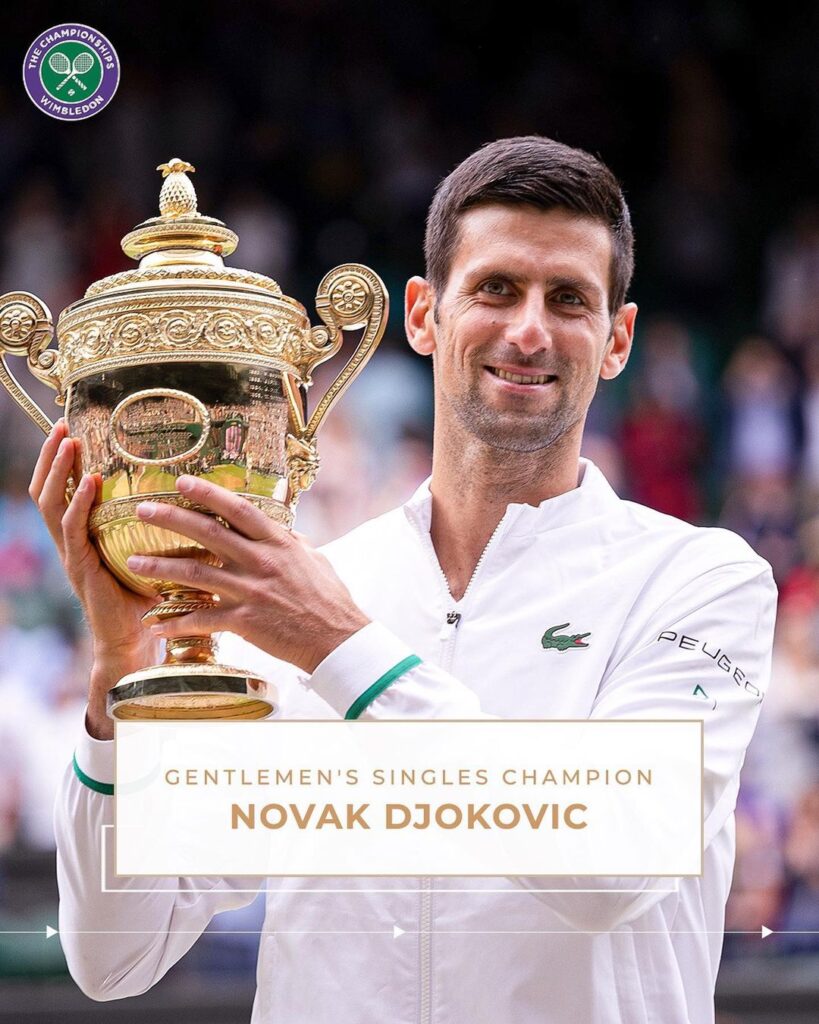 Wimbledon 2021 Men's Singles Winner