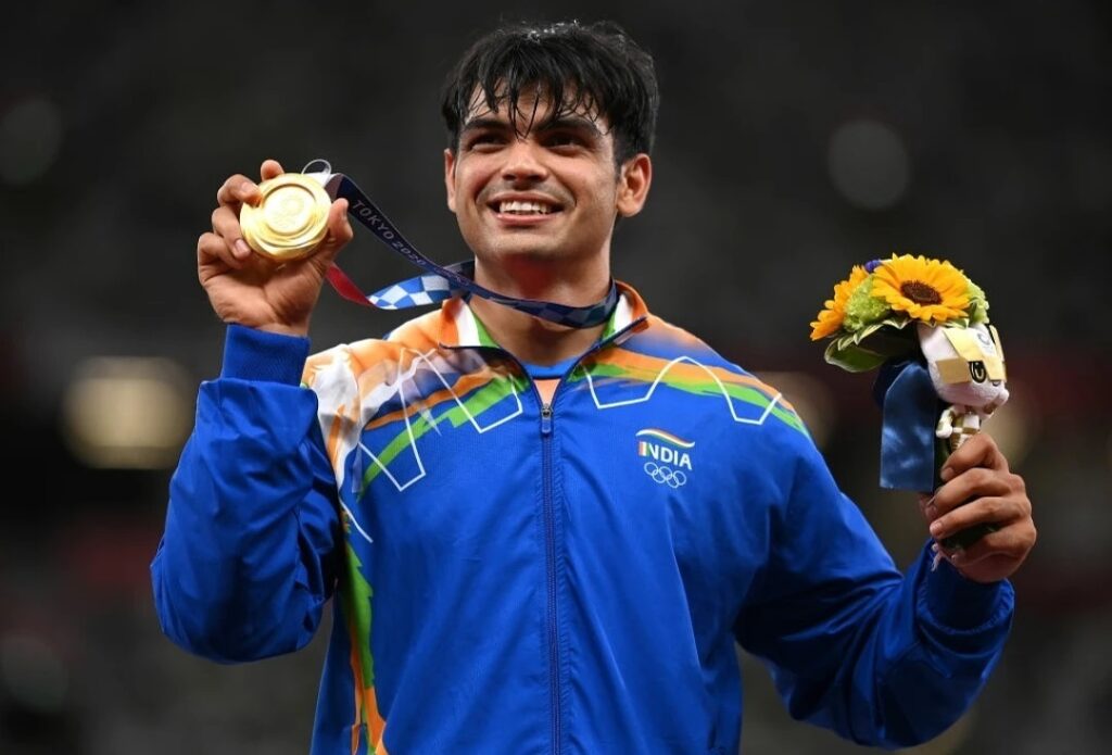 Neeraj Chopra wins gold in men's javelin throw event in the Tokyo Olympics