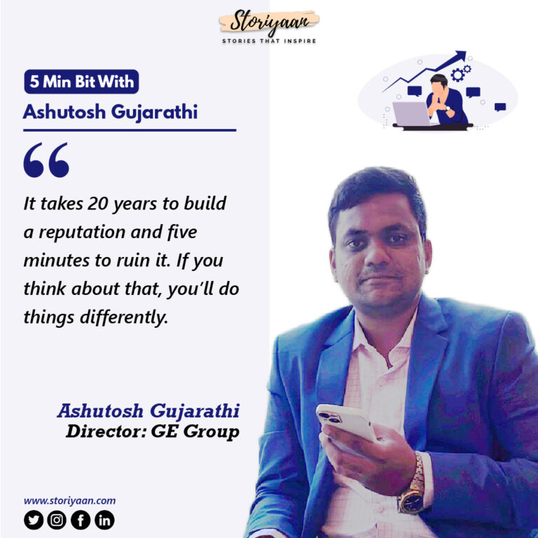 Ashutosh Gujarathi: A step of determination! 