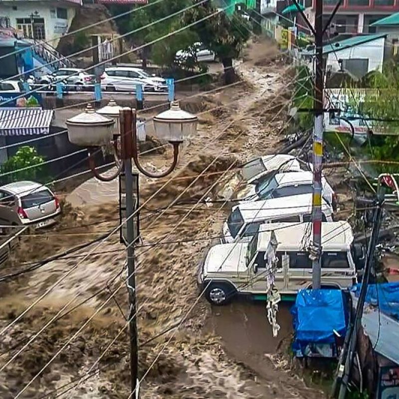 Flood in Dharamshala